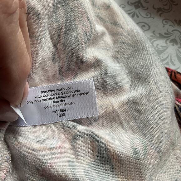 Lane Bryant Multicolor Floral Stretch Tank 14/16 - Picture 6 of 7